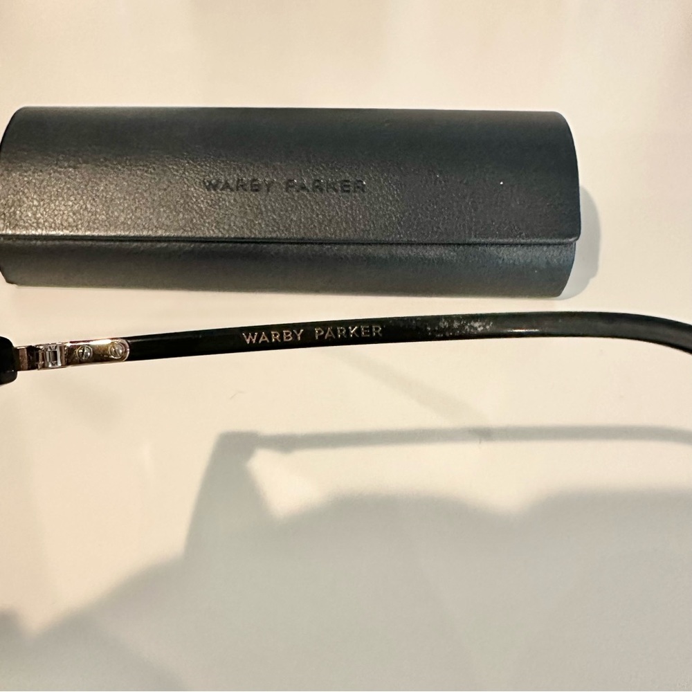 Warby Parker Maeve Glasses in Jet Black with Rose Gold - Picture 6 of 12